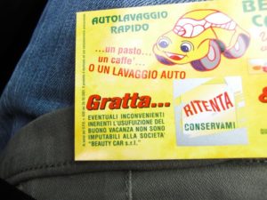 gratta-e-vinci Gratta e vinci dell'autolavaggio