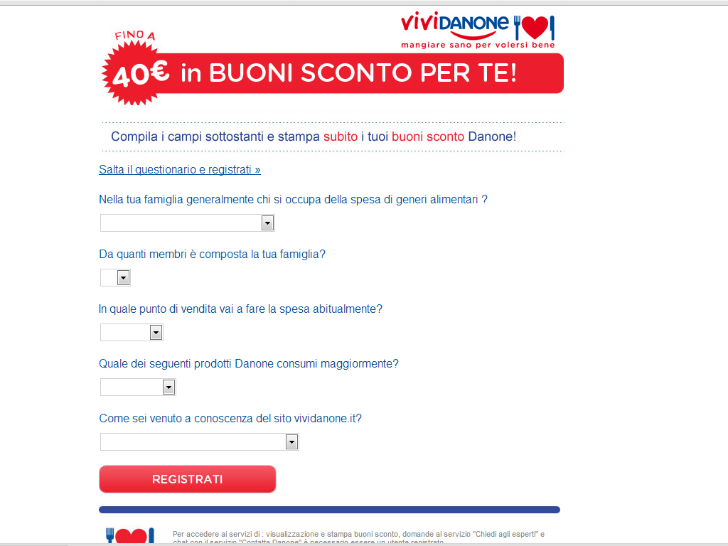 Buoni Sconto Danone Da 40 Euro