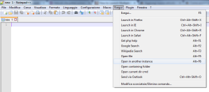 Notepad++ aprire in un'altra istanza