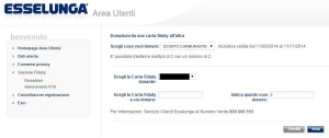Donazione sconto carburante Esselunga